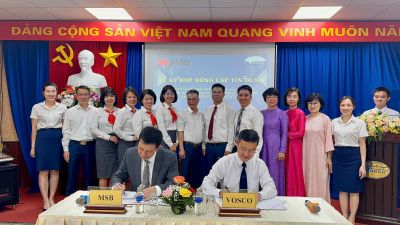 Lễ ký kết Hợp đồng cấp Tín dụng để đầu tư phát triển Đội tàu giữa VOSCO và ngân hàng MSB
